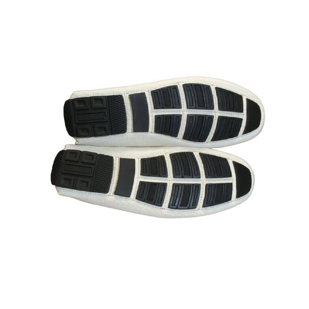 ✅Mens 9 FARANZI Rover White Fashion Driving Shoes Slip-on Moc-Toe Casual Loafers - Picture 3 of 10